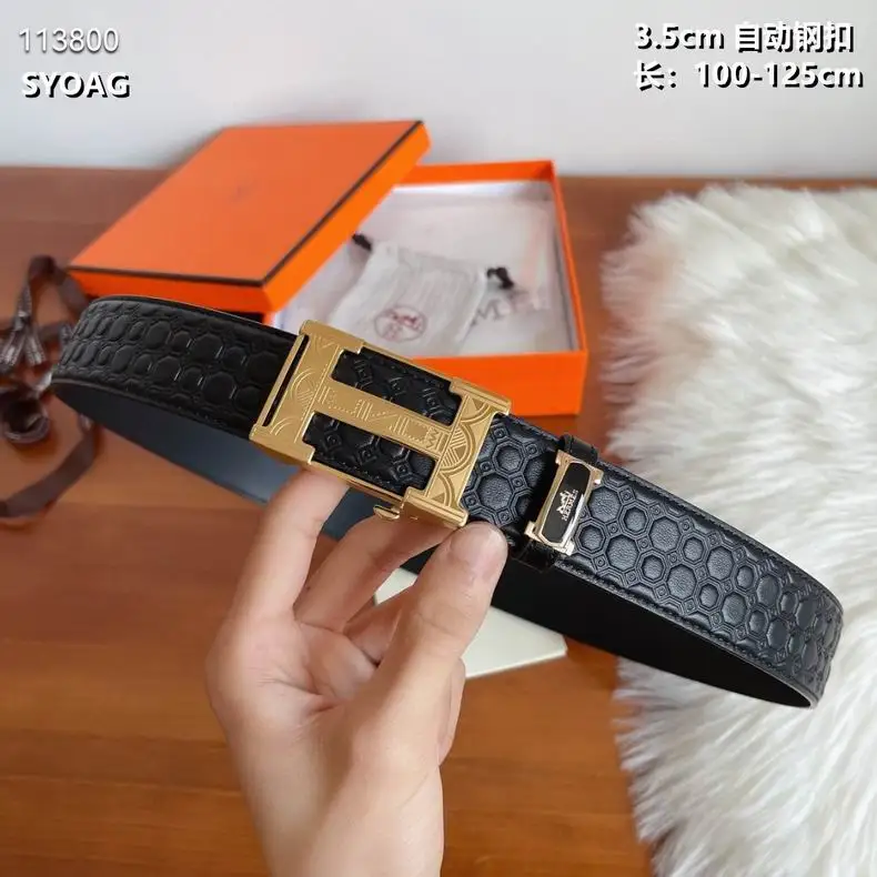 Hermes belt 自动钢扣35mmX100-125cm 8L082501